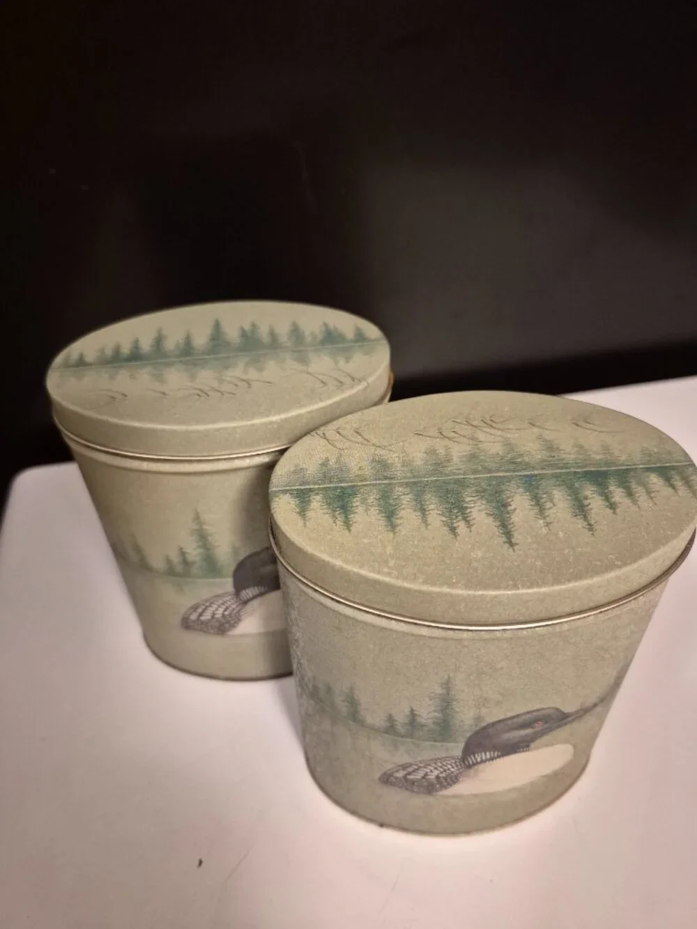 VINTAGE KELLER-CHARLES OF PHILADELPHIA TIN (SET OF 2)